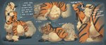 abs ambiguous_gender arcanine belly big_belly black_body black_fur canid canine deeno_(oc) digestion duo english_text fur fur_tuft generation_1_pokemon hi_res lunlunfox male male_pred mammal muscular muscular_male muscular_taur nintendo onomatopoeia open_mouth orange_body orange_fur pokeball pokemon pokemon_(species) pokemon_taur rumbling_stomach simple_background smile sound_effects tail tan_body tan_fur taur text tuft vore