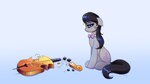 16:9 2021 4k absurd_res black_hair black_tail bow_tie bowed_string_instrument cello confetticakez cutie_mark earth_pony equid equine female feral friendship_is_magic gradient_background grey_body hair hasbro hi_res horse mammal messy_hair musical_instrument my_little_pony octavia_(mlp) pony quadruped simple_background string_instrument tail widescreen