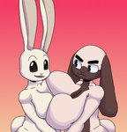 Rating: q
ID: 4702646
Date: 2024-04-06 03:30:02 -0400
Status: active
Score: 48
anthro beady_eyes beastars big_breasts black_eyes breast_squish breasts brown_body brown_eyes brown_fur cotton_tail domestic_rabbit duo dwarf_rabbit female floppy_ears fur haru_(beastars) hi_res huge_breasts kyuu_(beastars) lagomorph leporid looking_at_viewer lop_ears lop_rabbit mammal nude open_mouth oryctolagus pink_background rabbit simple_background squish tan_body tan_fur tascom white_body white_fur wide_hips post #4702646