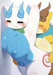 Rating: q
ID: 5390114
Date: 2025-02-22 10:45:04 -0500
Status: active
Score: 68
absurd_res anthro anthro_on_anthro areola asian_mythology big_breasts blue_body blush breasts canid canine crossgender duo east_asian_mythology female female/female foo_dog fur hi_res japanese_mythology komainu komajiro komasan level-5 mammal markings mythology nipples nude red_markings simple_background smile thick_thighs umisag85rabb99 white_body yo-kai_watch yokai post #5390114