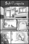 2:3 anthro avian beak bird canid canine celia_(s2-freak) comic female greyscale hi_res mammal markings monochrome plushie s2-freak sleeping