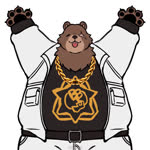 1:1 animated anthro bear belly ben_bigger brown_body brown_fur clothing facial_scar fur hi_res jacket jewelry male mammal mihoyo missing_eye necklace no_sound overweight overweight_male pawpads scar short_playtime shyybuchi smile solo spinning topwear webm white_clothing white_jacket white_topwear zenless_zone_zero