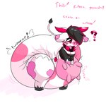 ageplay ahegao alternative_fashion animal_humanoid animal_noises anthro bent_over big_breasts big_butt black_clothing blush bodily_fluids bovid bovid_humanoid bovine bovine_ears bovine_humanoid bovine_tail breasts breath butt cattle cattle_humanoid clothed clothing confusion cow_ears dialogue diaper diaper_fetish ear_twitch emo enjoying expansion exposed_diaper female fur glistening growth hair hair_over_eye hands_covered heart_symbol hi_res hooves horn huge_thighs humanoid hyper hyper_thighs hyperdiaper hypnosis infantilism lactating looking_pleasured maeesthetic magenta_horn mammal mammal_humanoid markings mind_control moan monorump mooing mouth_covered multicolored_body multicolored_fur one_eye_obstructed onomatopoeia oversized_clothing panting pink_body pink_clothing pink_fur pink_markings pink_udders poofy_diaper question_mark red_horn roleplay ruby_(listeningwisps) snout solo sound_effects spiral_eyes surprise teats text thick_thighs tongue tongue_out touching_face trans_(lore) trans_woman_(lore) transformation udder_expansion udder_growth udder_lactation udders wearing_diaper white_body white_fur