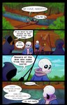 absolutedream absurd_res animated_skeleton boat bone comic dialogue elemental_creature english_text flora_fauna flowey_the_flower frisk_(undertale) hi_res human humanoid lizard mammal monster_kid papyrus_(undertale) plant reptile river river_person_(undertale) sans_(undertale) scalie skeleton text undead undertale undertale_(series) vehicle watercraft