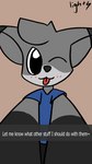 2022 9:16 anthro big_eyes blue_clothing blue_shirt blue_t-shirt blue_topwear blush brown_background canid canine child clothed clothing dialogue english_text fox fully_clothed fur grey_body grey_ears grey_fur hi_res holding_object inside lightningb0lt01 looking_at_viewer male mammal mattias_(lightningb0lt01) photo selfie shirt short_ears simple_background solo standing t-shirt text tongue tongue_out topwear watermark young young_anthro young_male