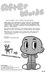 anthro billmurray black_and_white cartoon_network comic darwin_watterson english_text fish hand_behind_back hi_res looking_at_viewer male marine monochrome raised_arm solo text the_amazing_world_of_gumball