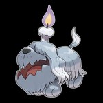 1:1 2022 absurd_res alpha_channel ambiguous_gender black_nose candle candle_on_head canid canine covered_eyes feral fire freckles fur generation_9_pokemon greavard grey_body grey_fur hair hair_over_eyes hi_res jagged_mouth long_fur mammal nintendo official_art open_mouth pokemon pokemon_(species) quadruped solo tongue unknown_artist white_body white_fur