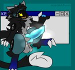 Rating: e
ID: 5628112
Date: 2025-06-08 04:25:36 -0400
Status: active
Score: 73
4_ears animal_genitalia animal_penis anthro armor artist_name balls big_penis biped black_body black_fur blue_pawpads blue_penis canine_genitalia canine_penis claws crotch_tuft erection fluffy fluffy_balls fluffy_tail fur genitals glistening glistening_genitalia glistening_penis grabbing_object gradient_fur green_armor green_background grey_balls grey_body grey_fur head_tuft hi_res huge_penis hyper hyper_genitalia hyper_penis keygen_(midnightpurrs) knot knotted_penis loading long_tail looking_at_viewer looking_up machine male markings microsoft microsoft_windows midnightpurrs multi_ear multicolored_body multicolored_fur musk musk_clouds musky_penis neck_tuft pawpads paws penis protogen screen screen_face simple_background sitting smug_face solo symbol_eye tail text tuft underbelly warning_symbol white_claws white_markings window_(computing) windows_95 yellow_eyes post #5628112