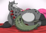 alligator alligatorid alythewolfcat anal anal_penetration anthro balls big_balls big_breasts big_butt big_penis breasts butt canid canine canis crocodilian duo female from_behind_position genitals hi_res huge_balls huge_breasts huge_butt huge_penis hybrid hyper hyper_balls hyper_genitalia hyper_penis larger_female male male/female mammal mephitid mouf_(moufflair) muscular muscular_female obese overweight penetration penis reptile ridus_(weretoons) rose_tattoo scalie sex size_difference skunk spoon_position spots thick_penis thick_thighs wide_hips wolf