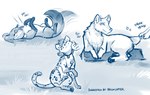 Rating: s
ID: 3092952
Date: 2021-12-27 15:37:05 -0500
Status: active
Score: 101
2021 adobe_photoshop_(artwork) ambiguous_gender blep blue_and_white canid canine canis chest_tuft collar collar_of_keidranification collar_tag conditional_dnp digital_media_(artwork) disembodied_hand domestic_cat eyes_closed felid feline felis female feral feralized fox fur group hi_res kathrin_vaughan laura_(twokinds) leg_markings legs_up lying mammal markings monochrome on_back on_side outside pawpads raine_silverlock red_fox scratching scratching_head sitting sketch smile socks_(marking) sound_effects spots spotted_body spotted_fur tail tail_motion tail_pull tailwag tom_fischbach tongue tongue_out true_fox tuft twokinds wolf post #3092952