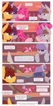 1:2 2022 absurd_res alligator alligatorid animal_genitalia anus barely_visible_anus blue_eyes boneless_(mlp) brown_hair chapaevv cheese_sandwich_(mlp) clothing comic crocodilian cutie_mark dialogue digital_media_(artwork) earth_pony english_text equid equine fan_character female feral friendship_is_magic fur genitals group gummy_(mlp) hair hasbro hi_res horse male mammal maud_pie_(mlp) mercury_gray mudbriar_(mlp) my_little_pony nude open_mouth pink_body pink_fur pink_hair pinkie_pie_(mlp) pony purple_hair reptile scalie text zebra