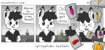 2019 anthro cactus clothed clothing comic digital_media_(artwork) english_text front_view fur hi_res humor kemono lagomorph leporid looking_at_viewer male mammal mustelid plant plant_pot potted_plant rabbit seed sound_effects text url wunderhase