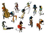 2d_animation animated anthro anubian_jackal anubis avian bast bird canid canine canis dancing deity egyptian_mythology eyewear felid frame_by_frame glasses group guitar hathor horus humanoid humor inonibird jackal lion loop male mammal middle_eastern_mythology musical_instrument mythology osiris_(deity) pantherine peanuts_(comic) plucked_string_instrument ra sekhmet set_(deity) set_(species) short_playtime smile string_instrument thoth wepwawet