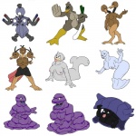 1:1 anatid anseriform anthro anthrofied avian bird breasts dewgong dodrio doduo duck farfetch'd female generation_1_pokemon goo-connected_lips goo_creature grimer group ignatius_husky machine magneton mammal marine muk nintendo pinniped pokemon pokemon_(species) purple_body robot seel shellder