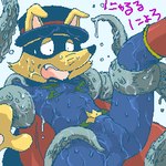 Rating: e
ID: 4595130
Date: 2024-02-12 14:38:05 -0500
Status: active
Score: 12
1:1 aliasing anthro belt bodily_fluids bodysuit bulge canid canine cape clothed clothing detailed_bulge digital_media_(artwork) erection erection_under_clothing fox genitals hat headgear headwear humanoid_genitalia humanoid_penis japanese_text kaiketsu_zorori low_res male mammal mask oekaki penis redjack_036 simple_background skinsuit solo sweat tentacles text thumbnail tight_clothing whiskers zorori post #4595130