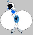 antennae_(anatomy) anus astro_(astro_bot) astro_bot_(series) balls big_butt blue_eyes blush blush_lines bottom_heavy butt femboy gaping gaping_anus genitals grey_background huge_butt humanoid humanoid_genitalia humanoid_penis inviting_to_sex looking_back machine male mouthless not_furry nude penis robot robot_humanoid screen screen_face simple_background solo sony_corporation sony_interactive_entertainment spread_anus spreading teapot_(body_type) teasing teasing_viewer thecon white_body