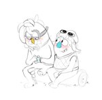 Rating: s
ID: 4496347
Date: 2023-12-26 13:11:55 -0500
Status: active
Score: 0
2022 anthro blue_nose blue_pawpads blush bodily_fluids bow_tie bugsnax clothing digital_media_(artwork) duo eyewear floofty_fizzlebean glasses gramble_gigglefunny grumpus hair half-closed_eyes hand_on_hand hand_on_leg hand_on_own_leg hat headgear headwear hi_res log looking_at_another male narrowed_eyes nervous nonbinary_(lore) pawpads pegleg procreate_(artwork) shaibey simple_background sitting sitting_on_log sketch smile sweat sweater sweater_vest teeth three-quarter_view topwear vest white_background wood yellow_nose young_horses post #4496347