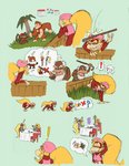 anthro ape barbary_macaque candy_kong comic cranky_kong diddy_kong dixie_kong donkey_kong_(character) donkey_kong_(series) female gorilla group haplorhine male male/female mammal midriff monkey nintendo primate rareware shesamonkey tiny_kong