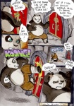 2012 anthro bear better_late_than_never comic daigaijin dialogue door dreamworks english_text giant_panda green_eyes kung_fu_panda male mammal master_po_ping painting_(artwork) slightly_chubby solo text traditional_media_(artwork) watercolor_(artwork)