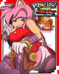 4:5 amy_rose anthro belt bodily_fluids butt camel_toe canid canine clothing comic covering covering_crotch covering_self cum dialogue duo eulipotyphlan female finger_in_mouth finger_suck fox genital_fluids greenhill hedgehog looking_at_viewer male male/female mammal miles_prower panties screwdriver sega sonic_boom sonic_the_hedgehog_(series) sucking tools underwear