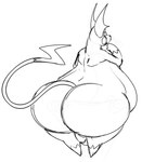 big_butt butt dragmon generation_1_pokemon guide_lines hi_res huge_butt male monochrome nintendo overweight pokemon pokemon_(species) raichu sketch