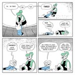 Rating: s
ID: 5519209
Date: 2025-04-21 01:40:04 -0400
Status: active
Score: 12
1:1 5_panel_comic anthro arm_grab averting_eyes baseball_jacket biped black_clothing black_dress black_nose blue_clothing blue_sweater blue_topwear blush clothing comic curly_hair dialogue dress duo english_text female footwear green_clothing green_jacket green_topwear hair hair_bun hanging_by_arms high_top_shoes hole_(pit) horseonvhs jacket jeanie_jacobs_(horseonvhs) low-angle_view lying_on_grass lying_on_ground on_ground outside restricted_palette shoes short_bangs sitting_on_grass speech_bubble summer_springs_(horseonvhs) surprised_expression sweater text topwear vocalization white_clothing white_footwear white_shoes worm's-eye_view wrist_grab post #5519209