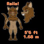 1:1 alien alpha_channel anthro brown_body brown_fur ears_up fan_character female front_view fur grin height hi_res mammal model_sheet noseless paws raila_(nopov) relyt2442 side_view smile snout solo tail text the_nature_of_predators toony venlil_(the_nature_of_predators)