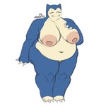 1:1 anthro belly big_belly big_breasts big_butt breasts butt claws female generation_1_pokemon hi_res iamnot4sadito mammal navel nintendo nipples obese overweight overweight_female pokemon pokemon_(species) sketch snorlax solo thick_thighs wide_hips