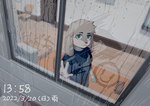 Rating: s
ID: 5587245
Date: 2025-05-20 22:55:59 -0400
Status: active
Score: 11
anthro bird's-eye_view canid canine canis chair domestic_dog furniture hand_on_window hi_res high-angle_view inside japanese_text long_ears looking_at_viewer male mammal neutral_expression perspective rain_on_window raining rakkasei solo text window post #5587245