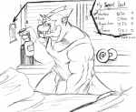 Rating: s
ID: 46368
Date: 2009-10-12 11:28:26 -0400
Status: active
Score: -1
2008 alcohol anthro beverage biceps biped black_and_white bottle check_mark checklist claws container cutaway dragon drunk fangs food graphite_(artwork) grin holding_bottle holding_container holding_object horn list male monochrome muscular muscular_anthro muscular_male mythological_creature mythological_scalie mythology name_list paper physical_list scalie sketch smile solo spray_bottle standing steven_(timberwolfmax) substance_intoxication tail teeth timberwolfmax traditional_media_(artwork) post #46368