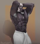 Rating: q
ID: 2883933
Date: 2021-08-17 18:40:31 -0400
Status: active
Score: 46
2020 abs anthro argalos_(k9_meta) armpit_hair artist_name black_body black_fur body_hair brown_eyes canid canine canis clothed clothing ear_piercing ear_ring facial_hair fur goatee hair hands_behind_head hi_res jewelry looking_at_viewer male mammal muscular muscular_anthro muscular_male navel necklace nipple_piercing nipple_ring nipples obliques piercing pose ring_piercing sideburns solo text topless towel towel_around_waist towel_only twitter_handle url wet wet_body wet_fur white_hair wolf xevier_gilbert post #2883933