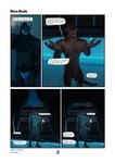 3d_(artwork) absurd_res anthro bovid bovine brown_body brown_fur buruthebull clothing comic dialogue digital_media_(artwork) dragon_(maxwellshiba) duo english_text fur hi_res horn jockstrap lunjy_(maxwellshiba) male male/male mammal maxwellshiba muscular muscular_male pool scalie tail text underwear