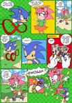 amy_rose anthro card classic_amy_rose classic_sonic classic_sonic_(universe) clothing comic cross-popping_vein english_text eulipotyphlan female footwear fortune_telling gloves handwear hedgehog hi_res male mammal pronounced_browridge raianonzika rock running sega sonic_the_hedgehog sonic_the_hedgehog_(series) tarot tarot_card text thin_calves thin_legs thin_thighs tripping