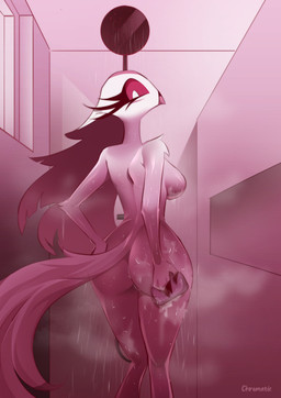 Rating: q
ID: 5676198
Date: 2025-06-29 19:03:27 -0400
Status: active
Score: 108
absurd_res anatid anseriform anserinae anthro avian avian_demon bath bathing bird breasts butt chromaticmood demon female fur glistening glistening_breasts hair helluva_boss hi_res long_hair looking_back pink_eyes shower showering soap solo standing stella_(helluva_boss) swan white_body white_fur white_hair post #5676198