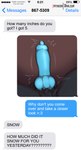 69_(number) 867-5309/jenny absurd_res animal_genitalia animal_penis anthro asking_another balls black_balls black_body black_fur black_sheath blue_penis canid canine canine_genitalia canine_penis emanata english_text erection fur genital_focus genitals hi_res humor jarlium knot knotted_penis male mammal misunderstanding penis penis_focus sheath signature simple_background solo talking_to_another text text_message