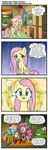 comic cutie_mark dialogue english_text equid equine feathered_wings feathers female feral fluttershy_(mlp) four_frame_image four_frame_sequence friendship_is_magic greeting halloween hasbro hi_res holidays kill_bill mammal my_little_pony mythological_creature mythological_equine mythology pegasus pencils_(artist) text wings yellow_body yellow_feathers yellow_wings