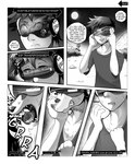 anthro bodily_fluids claw_growth claws cloud comic dialogue drooling english_text fangs forced forced_transformation full_moon fur fur_growth fused_fingers generation_7_pokemon greyscale growth hair hi_res human human_to_anthro lycanroc male mammal mid_transformation midnight_lycanroc monochrome moon night nintendo open_mouth pokemon pokemon_(species) right_to_left saliva saliva_string screentone shaded sharp_teeth short_hair short_sleeves sky snout snout_growth solo species_transformation speech_bubble star starry_sky surprised_expression sweat teeth text toshabi transformation transformation_sequence transformation_through_technology