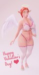 135:256 angel anthro big_breasts bovid bovine breasts breasts_and_teats cattle choker clothing elera elsera emely female genetically hair hi_res holidays hooves hotel_elera jewelry legwear mammal modified necklace red_hair solo stockings teats udder_breasts udders valentine's_day wings