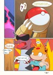 comic darrow0 dialogue english_text generation_1_pokemon generation_2_pokemon generation_5_pokemon hi_res krookodile male mo_(darrow) nintendo pokeball pokemon pokemon_(species) pol_(darrow) quilava sandshrew speech_bubble text totodile yuel