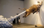 anus bernard_madoff bovid bovine cattle chen_wenling duo_focus fart feral formal_art grandfathered_content group hooves horn hyper hyper_fart male mammal nude quadruped real satyr sculpture sculpture_(artwork) statue tail traditional_media_(artwork) what what_you_see_might_not_be_real