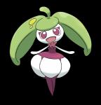 2016 alpha_channel ambiguous_gender elemental_creature flora_fauna generation_7_pokemon happy hi_res humanoid nintendo official_art pink_eyes plant pokemon pokemon_(species) simple_background smile solo steenee thin_calves thin_legs thin_thighs unknown_artist wide_hips