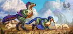 Rating: s
ID: 5604238
Date: 2025-05-28 10:47:13 -0400
Status: active
Score: 39
all_fours ambient_bird ambiguous_gender avian biped blue_body blue_feathers capcom claws cloud day digitigrade feathered_wings feathers feral finger_claws grass green_body green_feathers green_scales group hi_res monster_hunter outside plant purple_body purple_feathers red-izak scales scalie scuted_legs scutes seikret shaded sky standing tail text toe_claws url watermark winged_arms wings yellow_body yellow_feathers young young_feral post #5604238