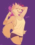 Rating: s
ID: 4118584
Date: 2023-06-18 20:12:42 -0400
Status: active
Score: 61
absurd_res anthro black_nose bottomwear breasts canid canine captyns clothed clothing digital_media_(artwork) female fur hi_res hotpants mammal no_bra open_mouth paint_splatter restricted_palette shirt shorts side_boob simple_background solo tank_top topwear yawn post #4118584