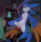 Rating: s
ID: 5456000
Date: 2025-03-25 14:12:43 -0400
Status: active
Score: 53
1:1 2025 3_fingers 3_toes 4_ears absurd_res ambiguous_gender anthro arm_support avali avian avian_feet bar bar_stool barefoot beverage beverage_can big_tail biped bird black_body black_feathers black_markings blue_body blue_feathers blue_fur bottle building city city_background cityscape claws closed_smile colored container detailed_background digital_media_(artwork) digitigrade english_text feathered_wings feathers featureless_crotch feet fingers foot_focus front_view fur furniture galliform hair hi_res hybrid leaning leaning_backward leaning_on_elbow leaning_on_furniture leaning_on_table looking_at_viewer low-angle_view markings mouth_closed multi_ear multicolored_body multicolored_fur nude orange_body orange_feathers peacock_feather peafowl phasianid raised_leg reetogoth sakanz_(avali) scuted_arms scutes shaded signature sitting sitting_on_stool skyscraper smile smiling_at_viewer smirk smirking_at_viewer solo spread_legs spreading stool tail tail_feathers teeth teeth_showing text toes white_body white_fur winged_arms wings yellow_eyes post #5456000