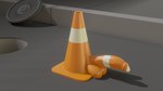 16:9 3d_(artwork) 4k absurd_res balls digital_media_(artwork) doctor_fastoss erection foreskin genitals glans hi_res humanoid_genitalia humanoid_penis humor inanimate_object male manhole_cover meme not_furry orange_balls orange_penis penis solo traffic_cone white_glans why widescreen