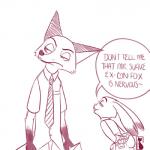 1:1 2017 anthro canid canine comic dialogue disney duo english_text female fox fur judy_hopps lagomorph leporid male mammal nick_wilde rabbit red_fox sami01 simple_background speech_bubble text true_fox zootopia