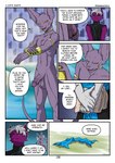 2022 absurd_res anthro athletic athletic_anthro athletic_male balls beerus black_sclera claws clothed clothing comic covering covering_crotch covering_self dialogue digital_media_(artwork) domestic_cat dragon dragon_ball dragon_ball_super duo english_text felid feline felis fur furred_dragon furred_scalie genitals glans hair hairless hairless_cat half-erect hi_res hiding_erection horn humanoid_genitalia humanoid_penis jewelry male mammal mythological_creature mythological_scalie mythology navel nude nude_anthro nude_male penis presenting prisma_faerdo prismanoodle_(artist) purple_balls purple_body purple_glans purple_penis scalie simple_background smile sphynx_(cat) tail text undressing yellow_eyes