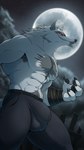 Rating: e
ID: 5658147
Date: 2025-06-21 13:35:51 -0400
Status: active
Score: 18
4_fingers 9:16 anthro armpit_hair big_bulge biped black_pawpads body_hair bulge canid canine canis claws clothed clothing corrsk death_(puss_in_boots) dreamworks fingers full_moon fur hi_res male mammal moon muscular muscular_anthro muscular_male pawpads pecs puss_in_boots_(franchise) red_eyes solo topless topless_anthro topless_male wolf post #5658147