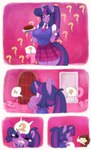 5_fingers anthro cake clothed clothing comic dessert digital_media_(artwork) door equid equine eyes_closed female fingers food friendship_is_magic hasbro hi_res horn letterbox mammal my_little_pony mythological_creature mythological_equine mythology tentacles tolsticot twilight_sparkle_(mlp) unicorn