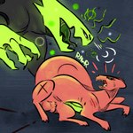 Rating: e
ID: 4846685
Date: 2024-06-12 01:14:48 -0400
Status: active
Score: 89
1:1 animal_genitalia balls bared_teeth black_body blood bodily_fluids broken_spear broken_weapon butt claws defeated disarmed duo feral genitals glowing green_body green_eyes green_glow green_lizard_(rain_world) hi_res hunter_(rain_world) kayw2324 lizard lizard_(rain_world) looming lying male melee_weapon on_side open_mouth polearm predator/prey quadruped rain_world raised_tail rawr red_body reptile roaring saliva scalie scar sheath size_difference slugcat snort spear sweat sweatdrop tail threatening tongue videocult weapon white_eyes wounded post #4846685